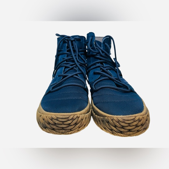 Hybrid Green Label Men's Revolution 2.0 High Top Navy Sneakers Size 12 - Picture 4 of 13